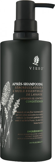 Vieso Lavender Oil Control Conditioner - Кондиціонер з лавандою для контролю виділення шкірного секрету