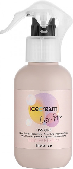 Inebrya Ice Cream Liss-Pro Liss One 15in1 - Розгладжуючий спрей для жорсткого та пухнастого волосся 15в1