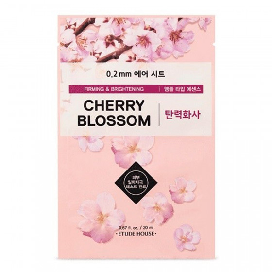 Etude House Therapy Air Mask Cherry Blossom - Ультратонка маска для обличчя з екстрактом сакури