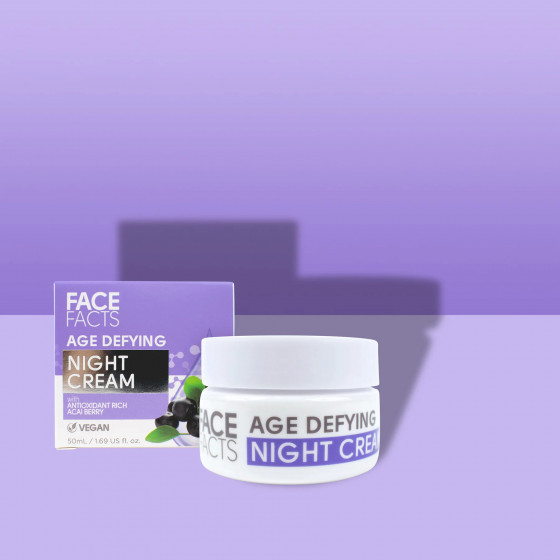 Face Facts Age Defying Night Cream - Антивіковий нічний крем для обличчя - 1