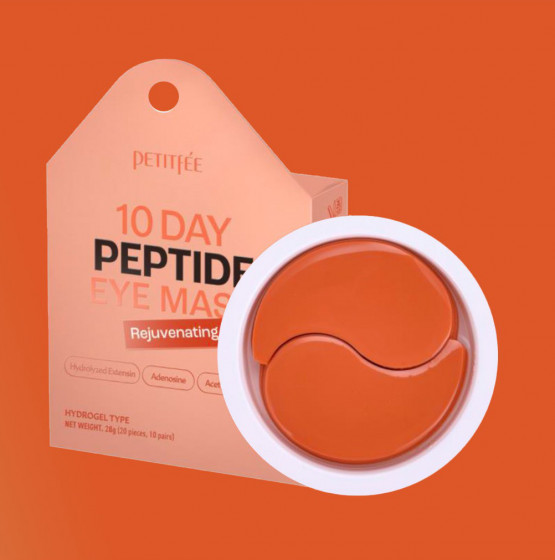 Petitfee & Koelf 10 Days Peptide Eye Mask - Омолоджуючі гідрогелеві патчі з пептидами - 2