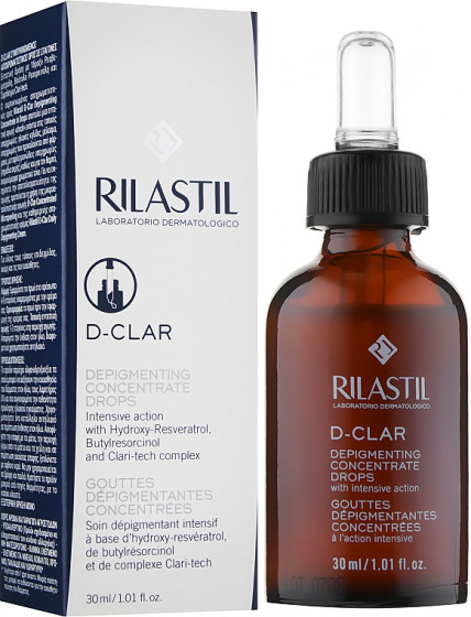 Rilastil D-Clar Depigmenting Concentrate Drops - Тонізуючий концентрат для шкіри обличчя схильної до пігментації - 1