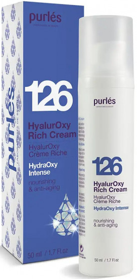 Purles 126 HydraOxy Intense HyalurOxy Rich Cream - Гіалуроновий крем зволожуючий та поживний.\