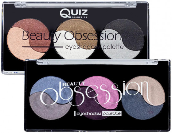 Quiz Cosmetics Beauty Obssesion Duo Eyeshadow Palette - Палетка тіней для повік - 6