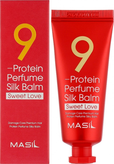 Masil 9 Protein Perfume Silk Balm Sweet Love - Незмивний бальзам для волосся з ароматом гібіскуса та троянди