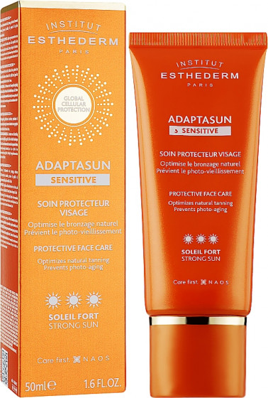 Institut Esthederm Adaptasun Sensitive Face Cream Strong Sun - Крем для чутливої ​​шкіри обличчя - 1