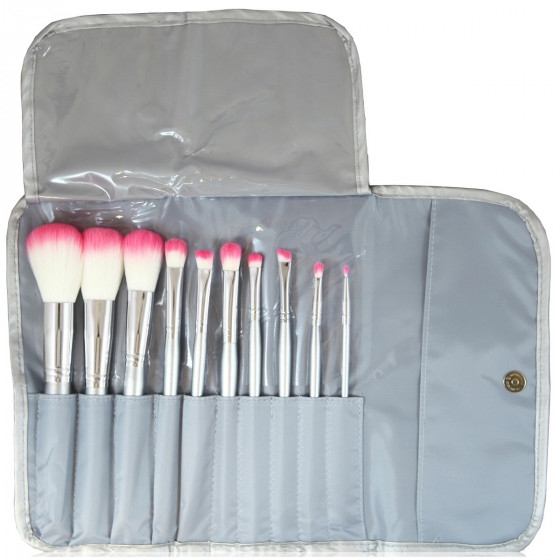 Bellapierre Professional Brush Set Pink - Професійний набір з 10 пензлів для макіяжу - 2