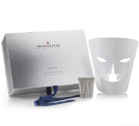 Transvital Perfecting Anti Age Collagen Mask - Набір колагенових масок для шкіри обличчя