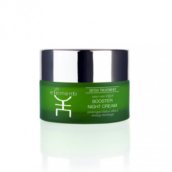 Gli Elementi Detox line Booster night cream - Нічний детокс крем для обличчя