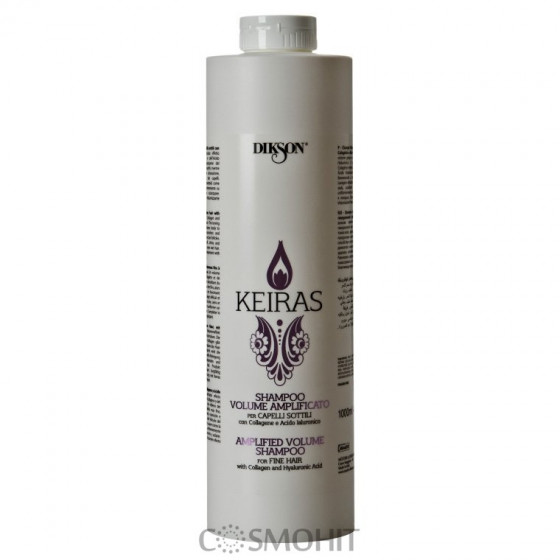 Dikson Keiras Shampoo Volume Amplificato - Шампунь з колагеном і гіалуронової кислотою надає об'єм тонким і ослабленим волоссю