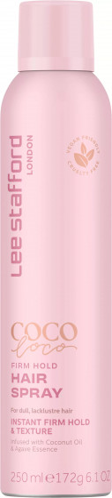 Lee Stafford Coco Loco Firm Hold Hairspray - Фіксуючий спрей для волосся