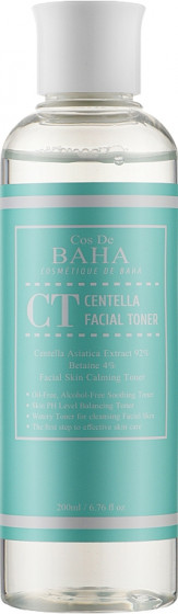 Cos De BAHA Centella Facial Toner - Відновлюючий тонер для обличчя з центеллою