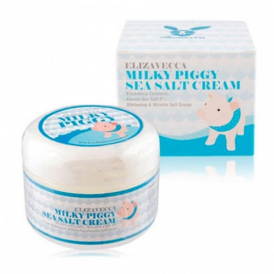 Elizavecca Milky Piggy Sea Salt Cream - Сольовий колагеновий крем для обличчя - 2