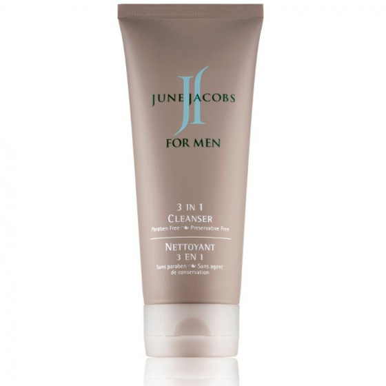 June Jacobs Men's 3 In 1 Cleanser - Очищуючий лосьйон 3 в 1 для чоловіків