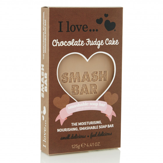 I Love Chocolate Fudge Cake Smash Bar Soap - Мило "Шоколадне тістечко" - 1