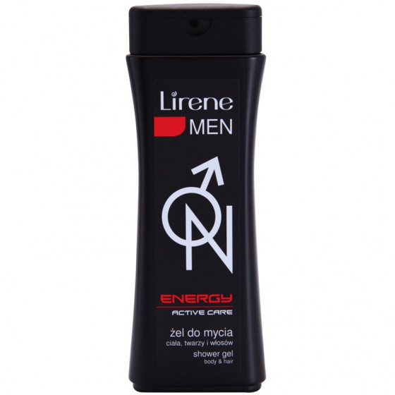 Lirene Men Energy Active Care Shower Gel For Body And Hair - Гель для тіла і волосся