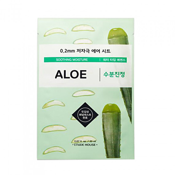 Etude House Therapy Air Mask Aloe - Ультратонка маска для обличчя з екстрактом алое