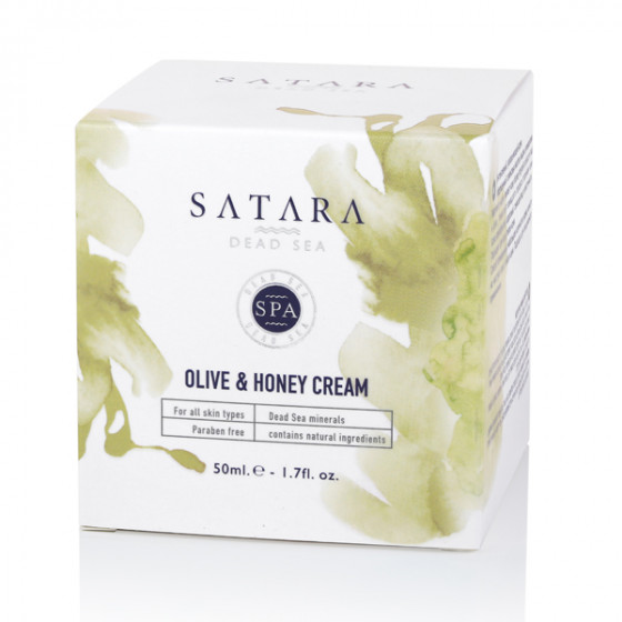 Satara Dead Sea Cream with Olive&Honey - Інтенсивний зволожуючий крем з олією оливи і медом - 1