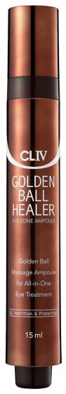 CLIV Golden Ball Healer Eye Zone Ampoule - Омолоджуюча сироватка для шкіри навколо очей