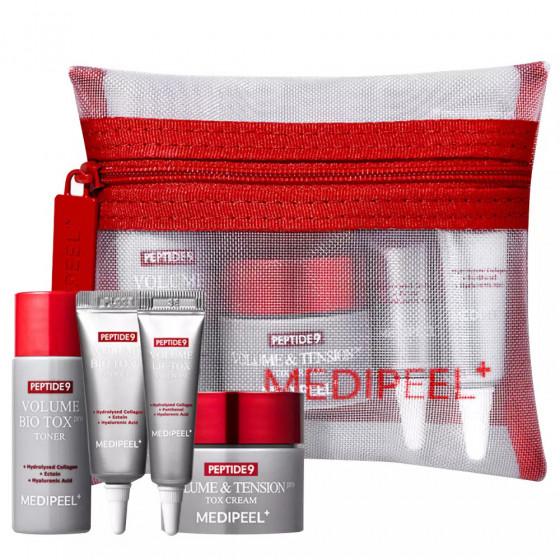 Medi Peel Peptide 9 Volume Bio Tox Trial Kit - Набір мініатюр для омолодження обличчя з комплексом пептидів