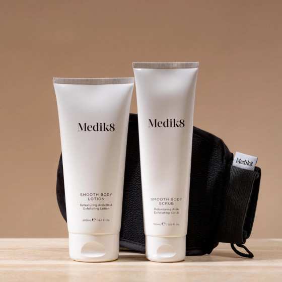 Medik8 Smooth Body Exfoliating Kit - Набір для тіла з АНА-кислотами, для сухої шкіри та гіперкератозу - 2