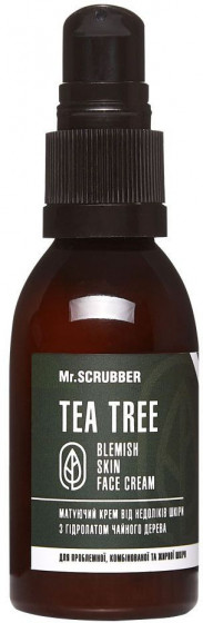 Mr.Scrubber Tea Tree Blemish Skin Face Cream - Крем для обличчя з гідролатом чайного дерева