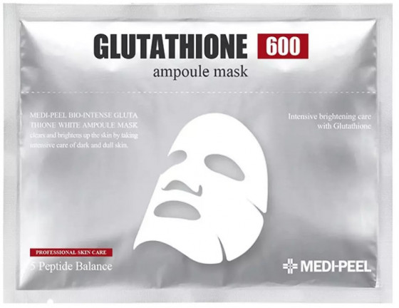 Medi Peel Bio Intense Glutathione White Ampoule Mask - Освітлююча ампульна маска для обличчя з глутатіоном