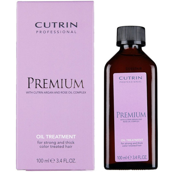 Cutrin Premium Protein Oil Treatment For Strong And Thickl Color Treated Hair - Олія Аргана і насіння мускусною троянди для сильного і жорсткого фарбованого волосся