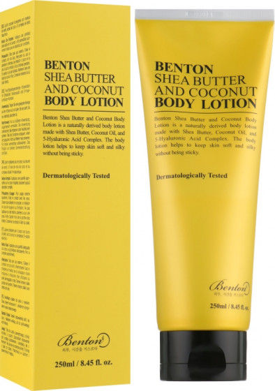 Benton Shea Butter and Coconut Body Lotion - Лосьйон для тіла з маслом ши та кокосу