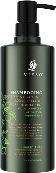 Vieso Bulgarian Rose Curl Shampoo - Шампунь для кучерявого волосся з олією болгарської троянди