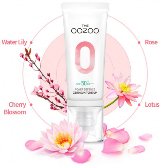 The Oozoo Power Defence Zero Sun Tone-up SPF50 PA++++ - Сонцезахисний крем, що вирівнює тон шкіри обличчя - 6