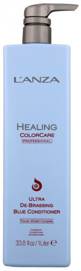 L'anza Healing Color Care De-Brassing Blue Conditioner - Антижовтий кондиціонер для волосся