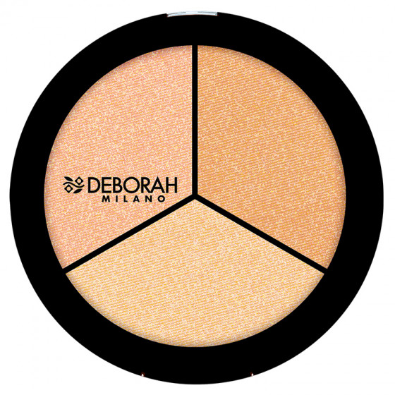 Deborah Highlighter Trio Palette - Хайлайтер для обличчя "Тріо"