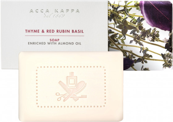 Acca Kappa Thyme & Red Rubin Basil Soap - Мило "Тім'ян і Червоний Базилік"