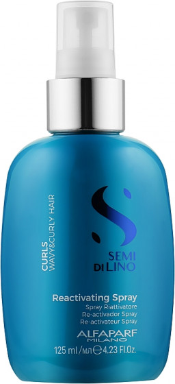 Alfaparf Semi Di Lino Curls Reactivating Spray - Спрей, що відновлює, для кучерявого волосся