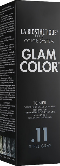 La Biosthetique Glam Color Toner Steel Gray .11 - Тонер з антижовтим ефектом для сивого волосся - 3