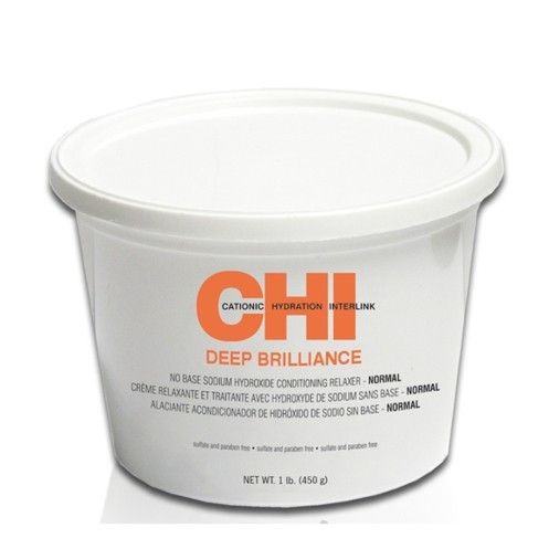 Chi Deep Brilliance No Base Sodium Hydroxide Conditioning Relaxer - Normal - Система релаксації структурованих волосся - нормальна 450 г