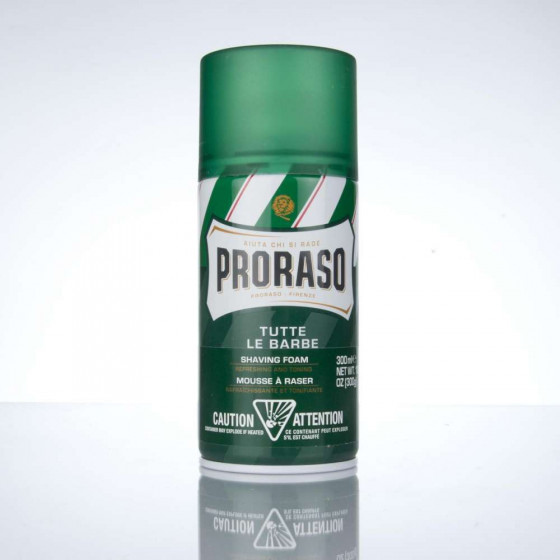 Proraso Green Line Refreshing Shaving Foam - Освіжаюча і тонізуюча піна для гоління - 1