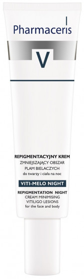 Pharmaceris V Repigmentation Night Cream Viti-Melo - Репігментаційний нічний крем скорочуючий область плям вітіліго