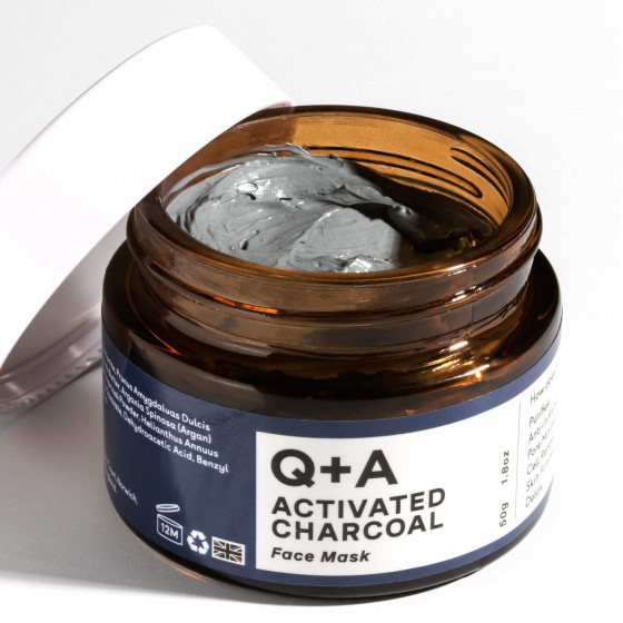 Q+A Activated Charcoal Face Mask - Маска для обличчя з активованим вугіллям - 2