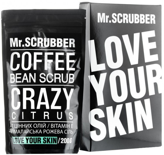 Mr.Scrubber Crazy Citrus Coffee Bean Scrub - Кавовий скраб для тіла