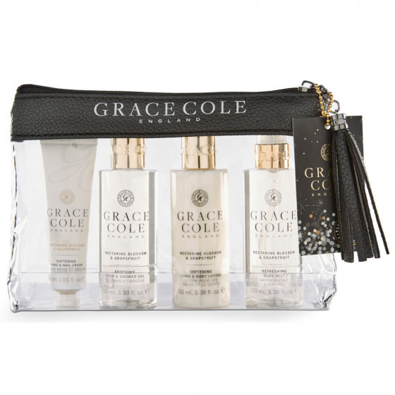 Grace Cole Travel Set Nectarine Blossom&Grapefruit - Набір для подорожей "Нектарин і грейфрута"