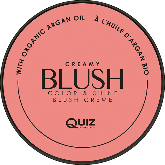 Quiz Cosmetics Creamy Blush Compact Powder - Кремові компактні рум'яна