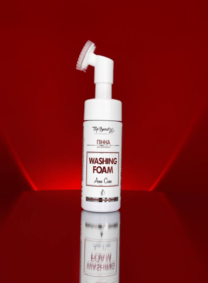 Top Beauty Acne Care Washing Foam - Пінка для вмивання анти-акне зі щіточкою - 2