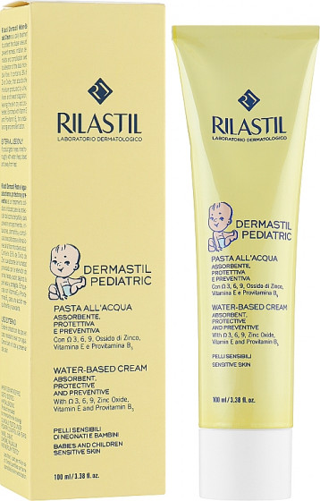 Rilastil Dermastil Pediatric Water-Based Cream - Захистний крем на водній основі для зони підгузків - 1