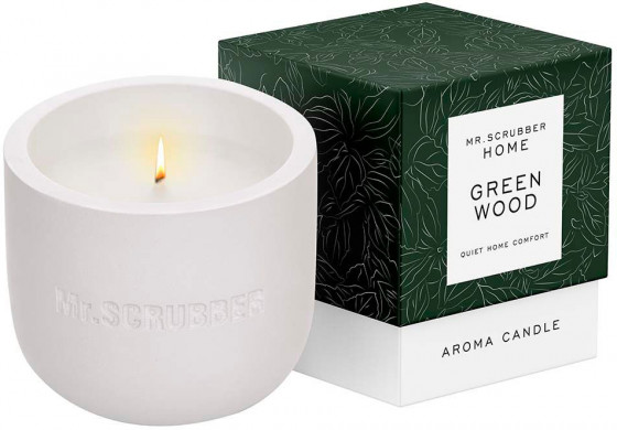 Mr.Scrubber Home Aroma Candle "Green Wood" - Ароматична свічка