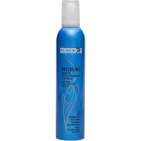 Black Professional Line BrickLine Conditioning Mousse - Мус-кондиціонер для щоденної терапії з ефектом кашеміру