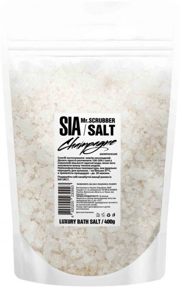 Mr.Scrubber Sia Bath Salt "Champagne" - Сіль для ванни