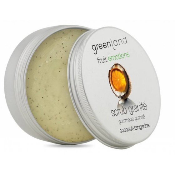 Greenland Fruit Emotions Scrub Granite Coconut-Tangerine - Скраб-щербет для тіла Кокос-Мандарин