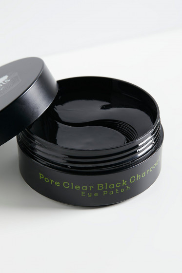 PureHeal's Pore Clear Black Charcoal Eye Patch - Омолоджуючі патчі з чорним вугіллям для шкіри навколо очей - 1
